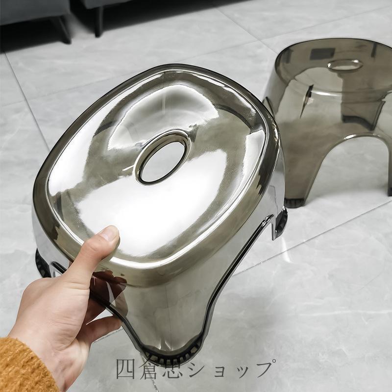 透明 浴用椅子 いす 風呂場 滑り止め バスチェア 風呂イス 踏み台 バスグッズ クリ...