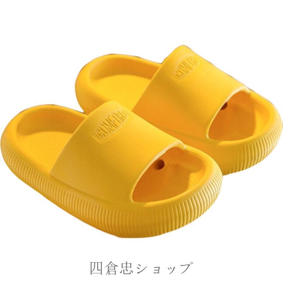 lifeactiveの男の子 キッズ ロゴ かわいい 女の子 バススリッパ シャワーサンダル 単色 ピンク 英字 ブルー 室内履き ルームシューズ 前開き 子供用 前あき｜アングル2