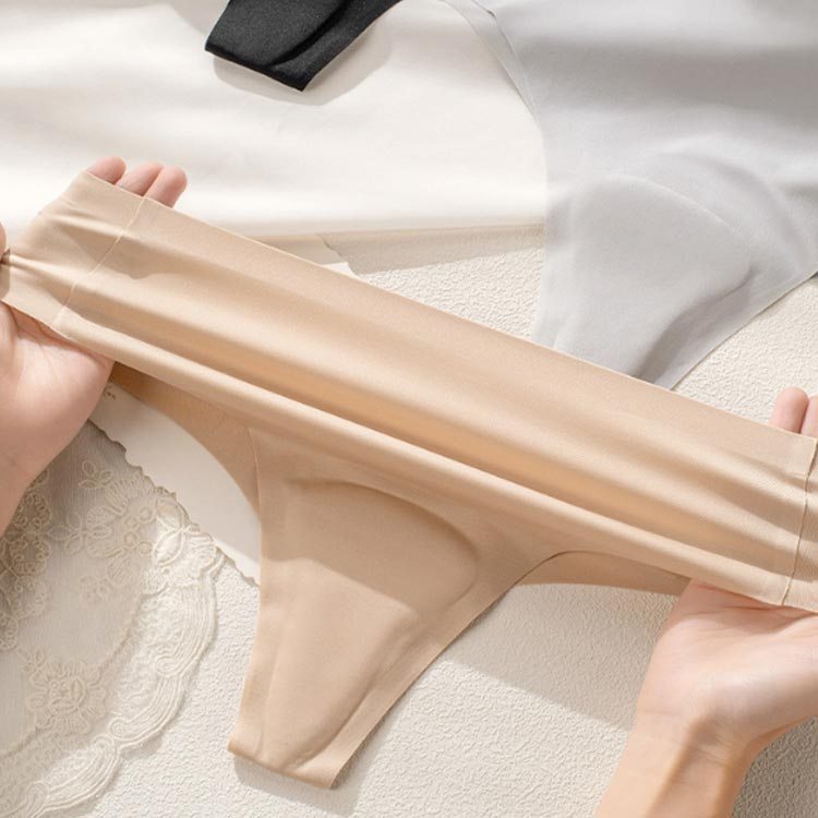 lifeactiveのTバック インナーショーツ 吸湿 レギンス用 インナー ストレッチ パンツ なめらか シンプル 2枚セット 2枚セット シームレス 締め付けない 響かない ラインなし 速乾 下着 大きいサイズ ショーツ ショーツ 美尻 メッシュ 鼠径部｜アングル3