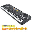 鍵盤 61鍵盤 61key ミュージックキーボード 音楽 情操教育 キーボード ミニマイク付 USB接続 電池式
