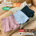3枚セット 日本製 ショーツ be Natural 温活 下着 サニタリー レディース インナー お腹あたため 直ばき ポケット付き 遠赤外線放射素材 Ther...