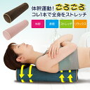 コレ1本で全身をストレッチ！ごろごろ気持ち〜♪体幹運動 巣ごもりでなかなか運動できない方にオススメ♪ 上半身は肩甲骨から、下半身は足の裏まで、気になる部位でごろごろするだけで手軽にストレッチ♪不安定なポールの上でストレッチをすることで体により負荷がかかり、体幹を整えます！ インストラクターが教えるオリジナルトレーニング動画付きで、一緒にトレーニングできる。 使用しないときもインテリアに馴染みやすいカラーだから、普通のクッションとして飾るにもOK! [材質] カバー：ポリエステル100％、中材：塩化ビニル樹脂、ポリエチレン樹脂 [商品サイズ(幅×奥行×高さ)] 約φ14.0×45.0cm [耐荷重] 約100kg [重量] 約840g [洗濯について] 洗濯不可 [原産国] 中国製 [ ニーズ サンファミリー 巣ごもり 筋肉ほぐし 体幹 柔軟 ストレッチ リラックス 体幹 柔軟 ストレッチ 腰 肩甲骨 背中 筋肉 おうち時間 ストレッチポール クッション ]