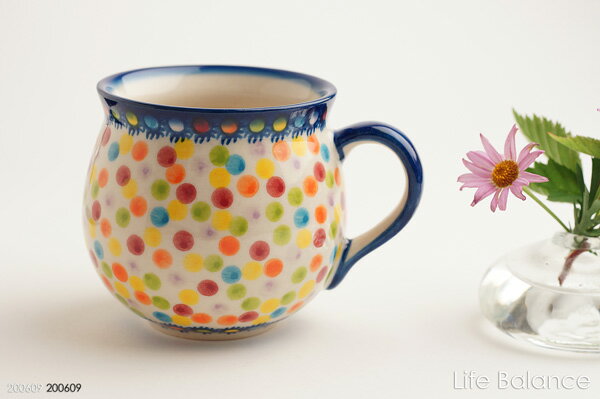 ポーリッシュポタリー　ポーランド陶器・食器　VENA社　ヴェナ　マグカップ　大（V352-C133)