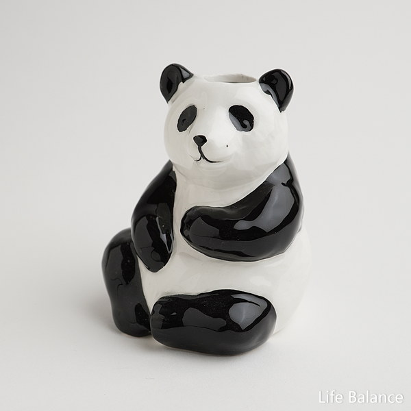 動物置物　フラワーベース　Animal　Vase Panda パンダ　 F04-0188