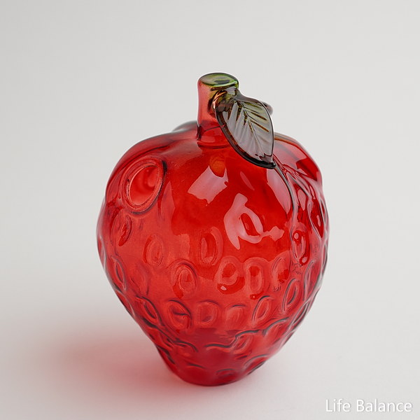 ガラス 置物 フラワーベース DECO Glass Strawberry ストロベリー I04-3137 [3]