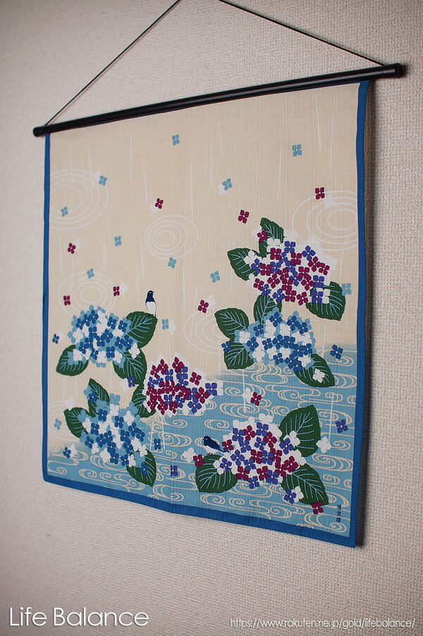 濱文様　小布 あじさい春時雨　04177のサムネイル