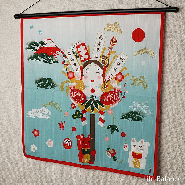 Rakuten - 濱文様　絵小布　赤富士熊手　01410