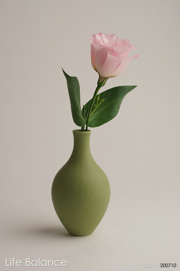 【作山窯】SAKUZAN DAYSシリーズ Sara 12色 花瓶 フラワーベース モスグリーン U20219