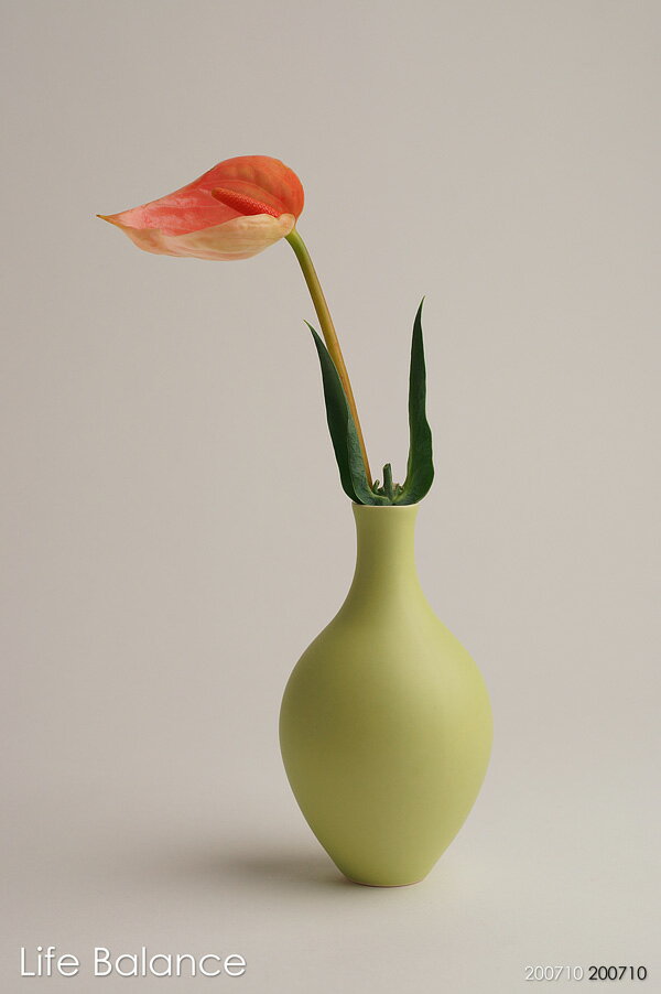 【作山窯】SAKUZAN DAYSシリーズ Sara 12色 花瓶 フラワーベース ライトグリーン U20220