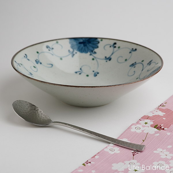 乐天商城 - 波佐見焼　【一誠陶器】和食器　ボウル　パスタ皿花唐草　マルチ皿
