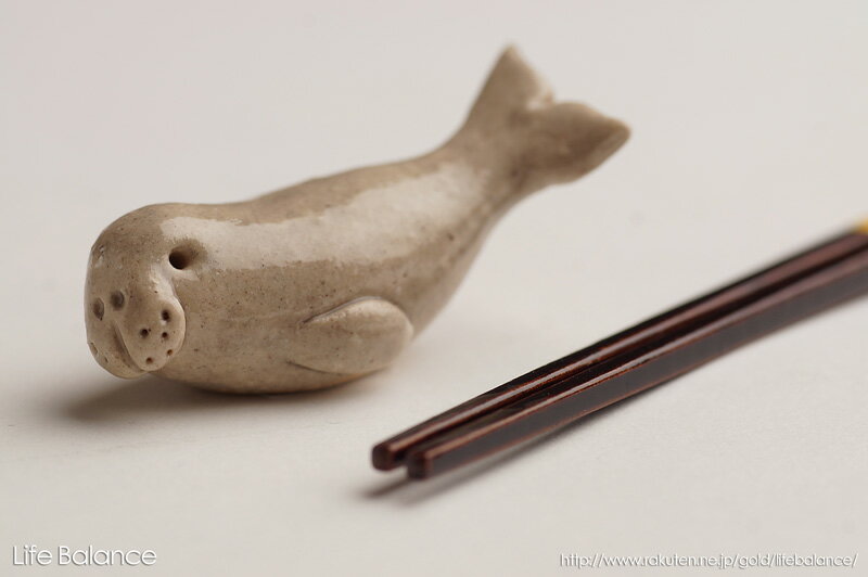 箸置き　ソラマメ商会　豆屋　はしおき　海の生き物　ジュゴン　およぎ　LK-005