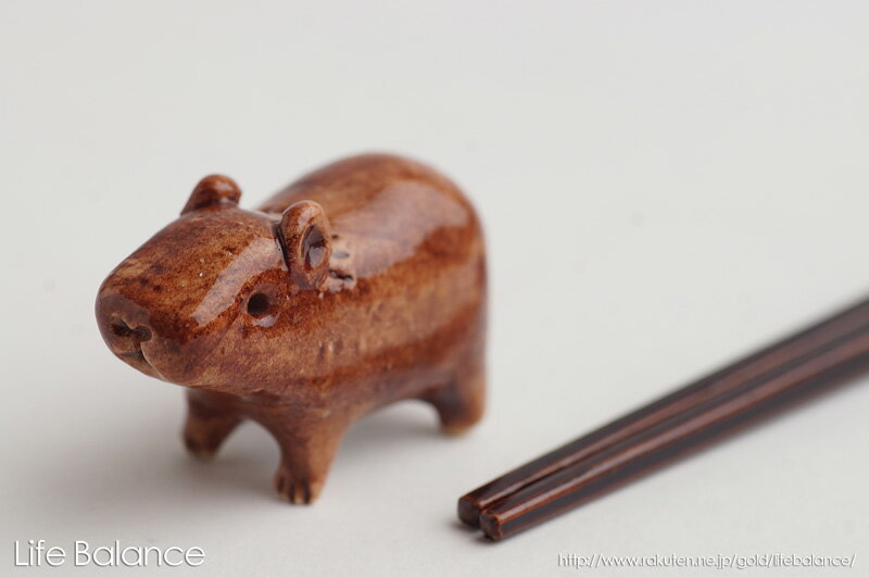 乐天商城 - 箸置き　ソラマメ商会　豆屋　はしおき　カピバラ　KM-004