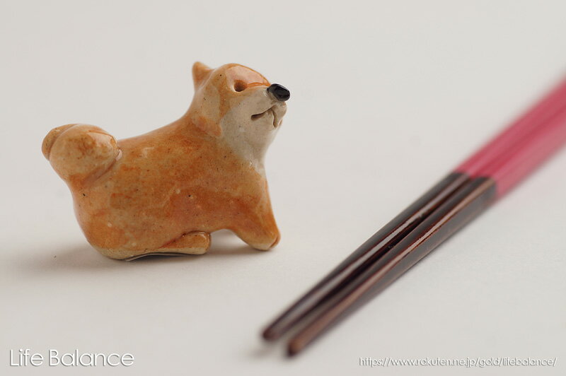 Rakuten - 箸置き　ソラマメ商会　豆屋　はしおき　日本の犬　柴犬　おすわり　右向き　KR-020