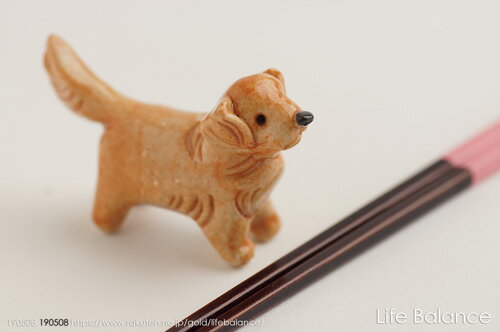 箸置き　ソラマメ商会　豆屋　はしおき　ゴールデンレトリバー（成犬）　KS-087