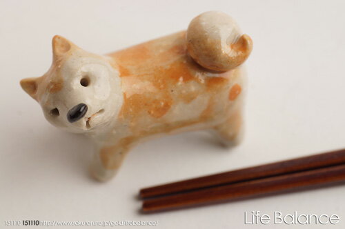 箸置き ソラマメ商会 豆屋 はしおき 日本の犬 秋田犬 立ち KR-005