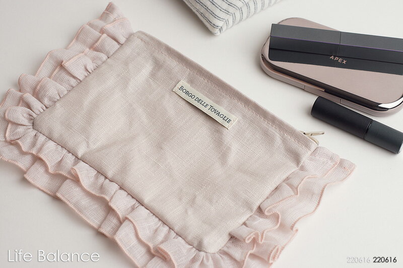 BORGO DELLE TOVAGLIE NP GITANE ボルゴ デレ トヴァーリエ ポーチ OLLI tulle（ベビーピンク）