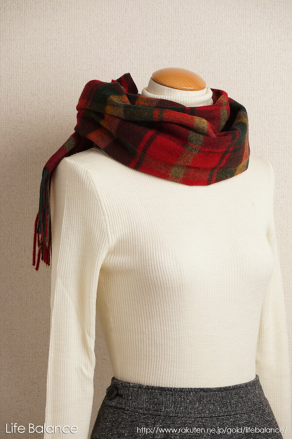 HIGHLAND TWEEDS(ハイランドツイード)ストール DARK MAPLE 7HTSDMP
