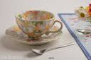 工房ゆずりは 間取白花絵 コーヒー碗皿 49197 【母の日ギフト】【ラッピング無料】【メッセージカード】