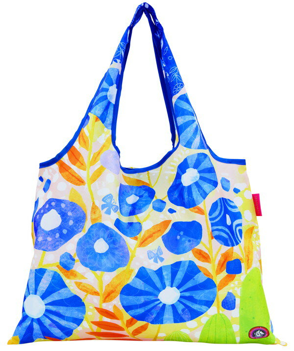 Designers Collaboration Shopping bag　中村メグミ 2way Shopping bagエコバッグ　Blue flower DJQ-12619-PO