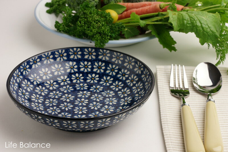 ドイツ陶器　ドイツ食器　カンネギーサ陶器　スーププレートM　（デイジー） PT003M08のサムネイル