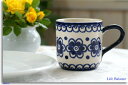 ドイツ陶器　ドイツ食器　カンネギーサ陶器　マグカップ　（ブルーフラワー） PT01711