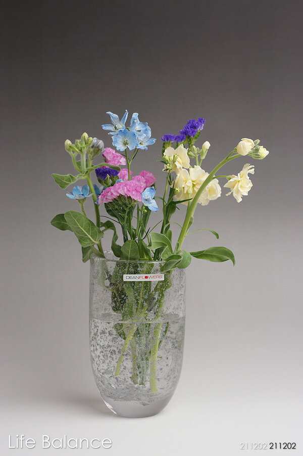 Henry Dean　ヘンリーディーン　花器　花瓶　ジョー　シルバー　AT0797 フラワーベース　ガラス
