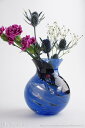 津軽びいどろ 花瓶 花しずくブーケポット ブラック F-71444 【母の日ギフト】【ラッピング無料】【メッセージカード】