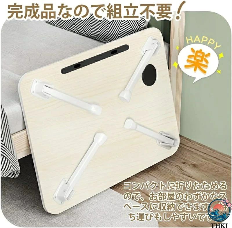 【全品5%ポイント】折りたたみ テーブル 組み立て不要 パソコンデスク リモートワーク ミニテーブル 座卓 コンパクト タブレットスタン lifebeat-10003273 LifeBeat楽天市場店 サンプル画像3