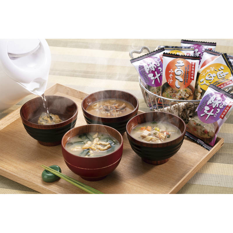 ■フリーズドライ お味噌汁3種の味詰合せ KF-CO■［美味しい おすすめ 味噌汁 味噌 お味噌汁 フリーズドライ 油あげ きのこ 豚汁 詰合せ おすすめ 贈り物 御礼 御祝い ギフトセット お中元 お歳暮 プレゼント］