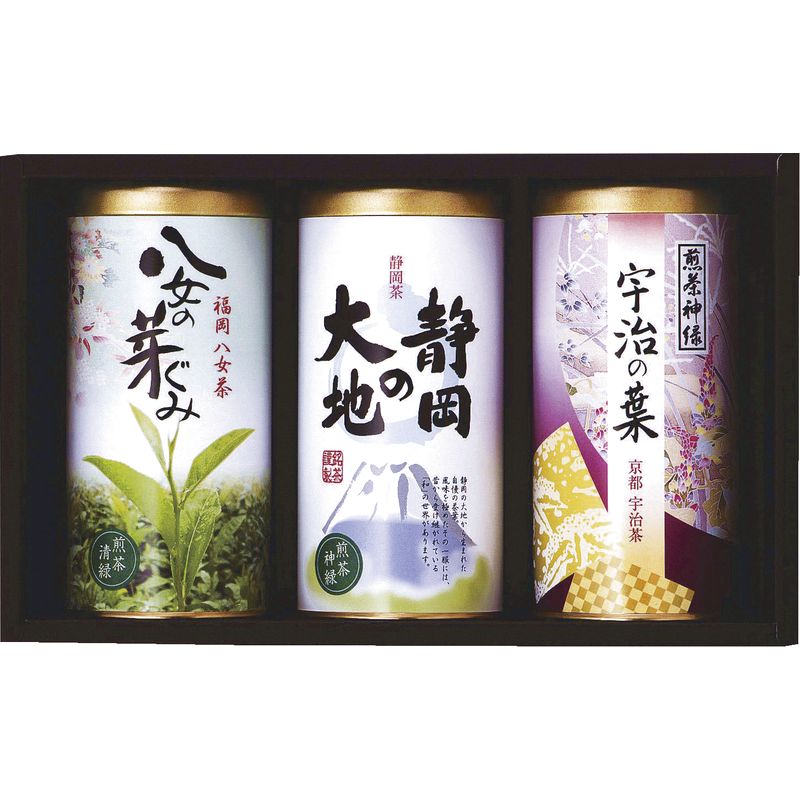 宇治茶 【送料無料】日本の銘茶紀行 AIJ-50［飲料 お茶 お茶の葉 茶葉 静岡茶 京都宇治茶 福岡八女茶 銘茶 抹茶 詰合せ 飲み物 贈り物 御礼 御祝い 記念品 ギフトセット ノベルティ プレゼント］