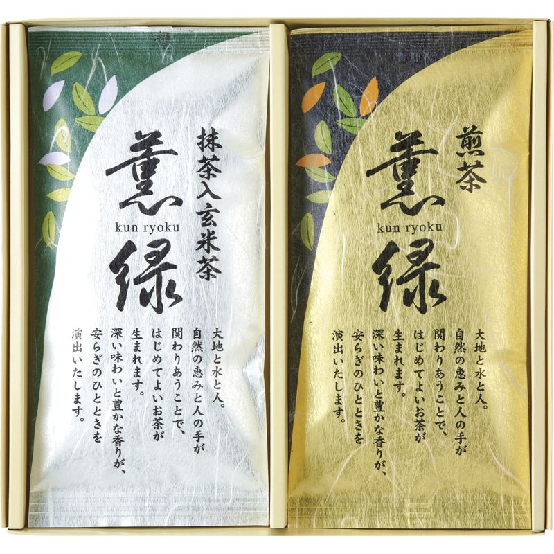 ■土づくりからこだわる茶作り名人のお茶です。 ■福岡県で育てられた茶葉を深いコクと香ばしく口の中で広がる濃厚な味わいのお茶に仕上げております。 ※シンプルな化粧箱のため、仏事返礼品としてもお使いいただけます。 【パッケージサイズ】 250×26×232mm 【内容】 煎茶：60g×1、抹茶入玄米茶：50g×1 【生産国】 日本 【パッケージ形態】 化粧箱入 【保存方法】 常温 【賞味期限】 製造日より約365日 《商品カテゴリー》 ◇飲料 ソフトドリンク 野菜ジュース 果実ジュース ジュース トマトジュース りんごジュース レモネード ソーダ サイダー 炭酸飲料 詰合せ 飲み物 抹茶 コーヒー 紅茶 お茶 水 飲料水 フルーツジュース お茶 お茶の葉 茶葉 静岡茶 京都産 宇治茶 静岡茶 京都宇治茶 福岡八女茶 銘茶 特上 煎茶 玉露 ノンアルコール 和洋折衷 日本産 国産 送料無料 おすすめ 贈り物 御礼 御祝い 記念品 ギフト ギフトセット 粗品 景品 ノベルティ 生活用品 雑貨 生活雑貨 日用品 内祝い 出産内祝い 結婚内祝い 快気内祝い 快気祝い 引出物 引き出物 結婚式 新築内祝い お返し 入園内祝い 入学内祝い 就職内祝い 成人内祝い 退職内祝い 満中陰志 香典返し 志 法要 年忌 仏事 法事 法事引き出物 仏事法要 お祝い 御祝い ギフト 一周忌 三回忌 七回忌 出産祝い 結婚祝い 新築祝い 入園祝い 入学祝い 就職祝い 成人祝い 退職祝い 退職記念 お中元 お歳暮 お年賀 粗品 プレゼント お見舞い 記念品 賞品 景品 二次会 ゴルフコンペ ノベルティ 母の日 父の日 敬老の日 敬老祝い お誕生日お祝い バースデイ クリスマスプレゼント バレンタインデー ホワイトデー 結婚記念日 ウェディング ブライダル 贈り物◇八女茶 詰合せ YX-10G シンプルな化粧箱のため、仏事返礼品としてもお使いいただけます。 福岡県で育てられた茶葉を深いコクと香ばしく口の中で広がる濃厚な味わいのお茶に仕上げております。