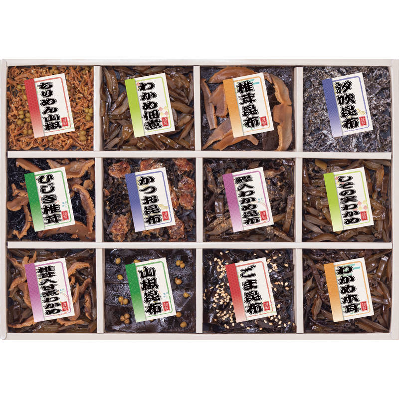 【送料無料】廣川昆布 御昆布 佃煮12品詰合せ（KA―50） 200-37■［塩昆布 昆布 佃煮 国