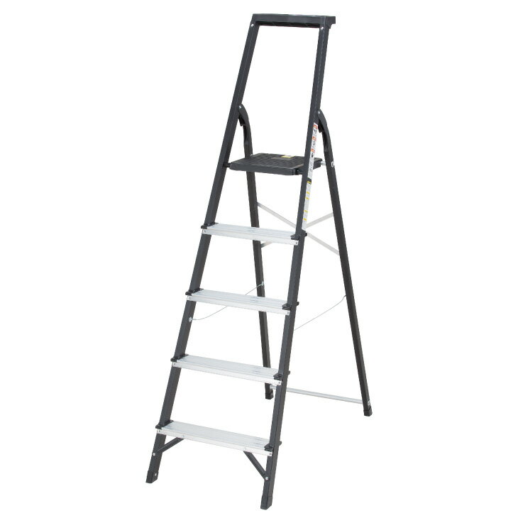 アルミ幅広ステップ トレー付き踏み台 脚立 折りたたみ おしゃれ アルミ 5段 踏み台 折りたたみ 折り畳み 折りたたみ式 おしゃれ