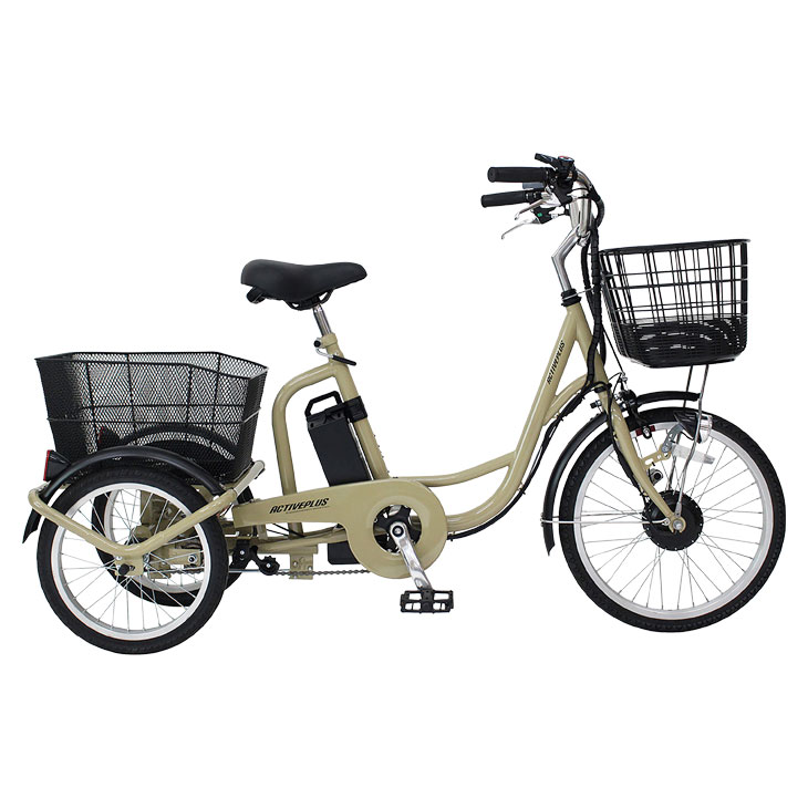 ACTIVEPLUS 電動アシスト三輪自転車 電動アシスト自転車 三輪 三輪車 自転車 おしゃれ 電動アシスト三輪自転車 ミムゴ 3輪自転車 三輪自転車 電動アシスト 電動 大人用 高齢者