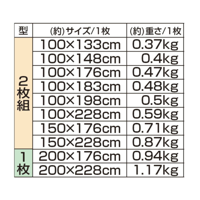 UVカットミラーレースカーテン 150×176cm 2枚組 2