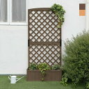 ラティス付きプランターボックス ラティス付きプランター プランターボックス付き ラティス プランター プランターボックス 木製