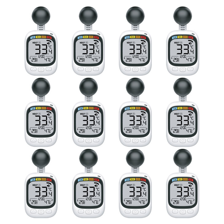 黒球式熱中症指数計12個組 熱中症指数計 指数計 熱中症 指数測定器