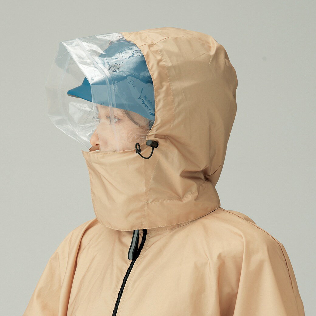 雨でも見やすい回転式レインコート レインコート 自転車 レイン 回転フード レインウェア