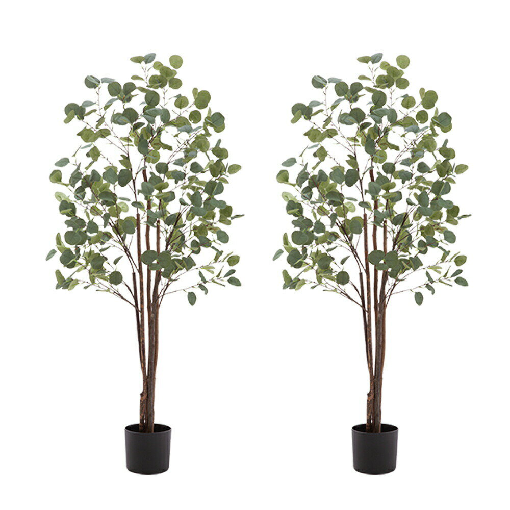 光触媒人工観葉植物 ユーカリ2本セット インテリアグリーン 観葉植物 フェイク 人工観葉植物 光触媒 フェイクグリーン 大型 大きい