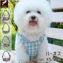 【35%OFF 在庫限り】犬 猫 ハーネス 人気 かわいい おしゃれ おすすめ リード チェック アジャスター ホールド 犬服 春服 春夏 着せやすい ペット服 ドッグウェア ノースリーブ 屋外 公園 散歩 犬用服 犬洋服 ペットウェア 小型犬 中型犬(4)