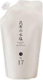 昆布の水塩 海≒17% 280ml 松前屋 詰替用スタンドパック