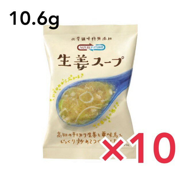 コスモス食品 ネイチャーフューチャー 生姜スープ 10.6g×10食セット