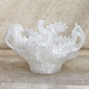 植木鉢 3Dプリンター製 KAENポット(縄文火焔土器型) シャロー ホワイト(白) / φ25cm×H15cm(8号)