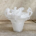 植木鉢 3Dプリンター製 KAENポット(縄文火焔土器型) ホワイト(白) / φ15cm×H13cm(5号)