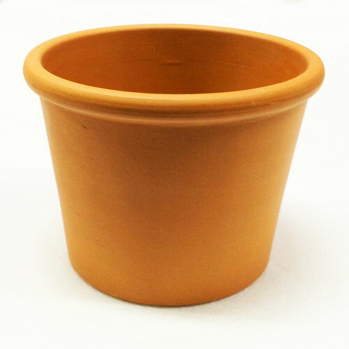 植木鉢 イタリア製 素焼き鉢 テラコッタ シリンダーポット 12cm（4号）【24個入】