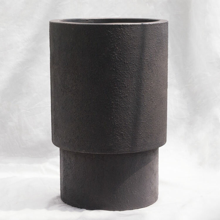 植木鉢 大型 デッカー ハイシリンダー ダークグレー（ブラック・黒）φ32cm×H50cm（11号）