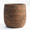 植木鉢 陶器製(ラスティック) ジャヤ バルーン オレンジ(橙) φ32cm×H34cm(11号)