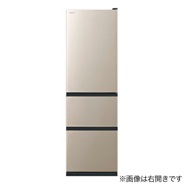 設置無料 冷蔵庫 左開き 日立 冷凍冷蔵庫 Vタイプ ライトゴールド R-V32TVL-N
