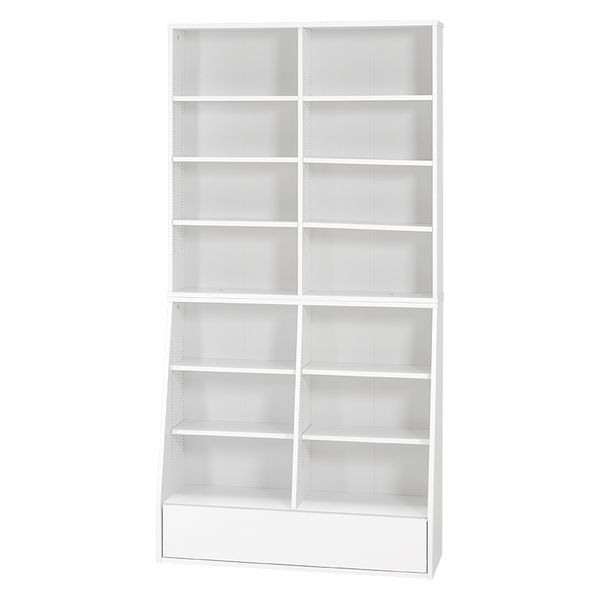 萩原 ブックラック ホワイト RCC-1907WH-S