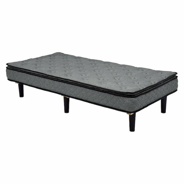 Rakuten - ポケットコイルマットレスベッド　KMB-3108GYふかふかなピロートップ仕様のマットレス付きすのこベッド。高級ホテルのような贅沢で快適な寝心地をご家庭で。